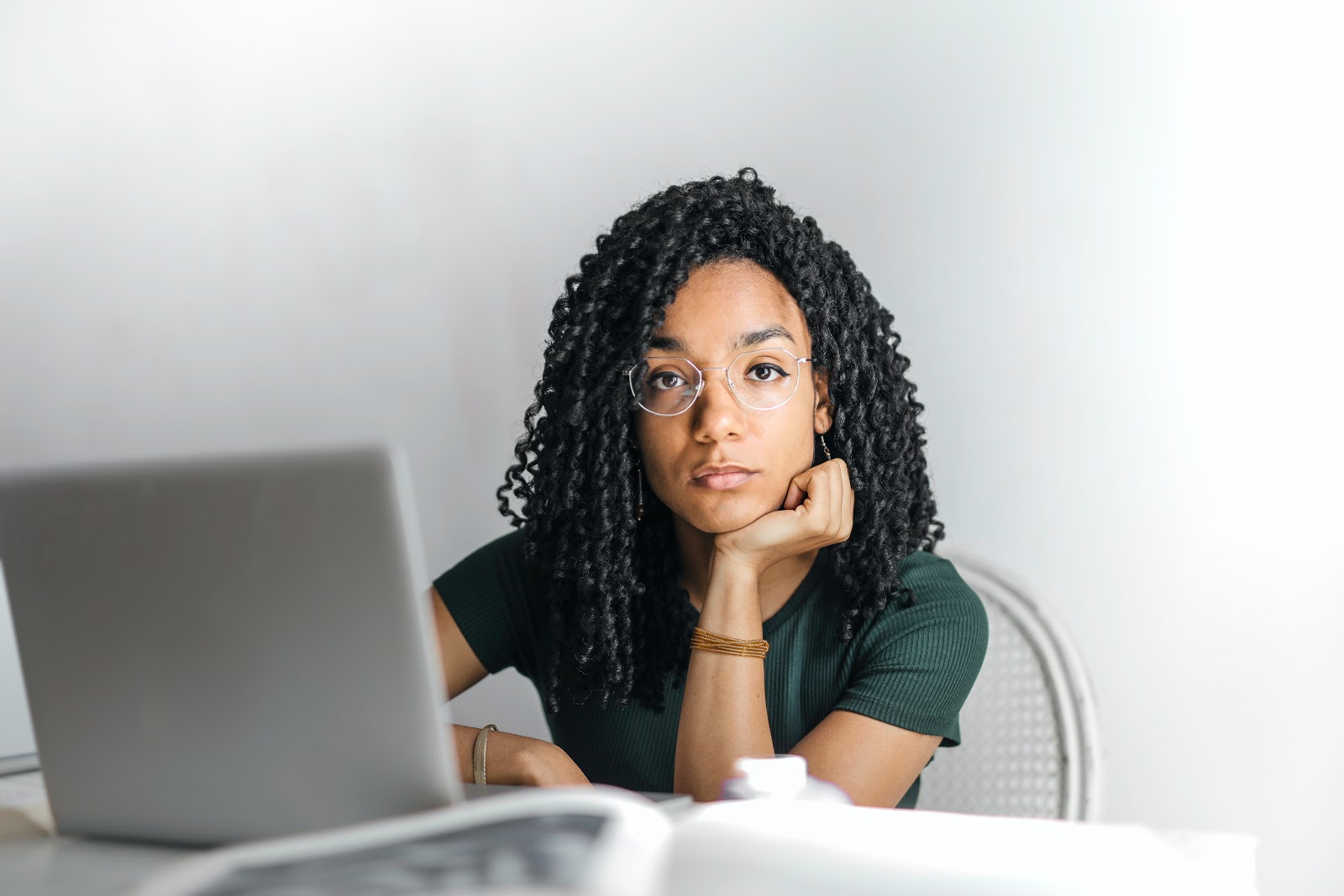 women at computer