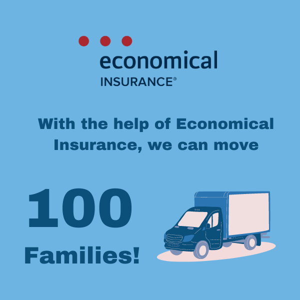"With the help of economical insurance we can move 100 families"