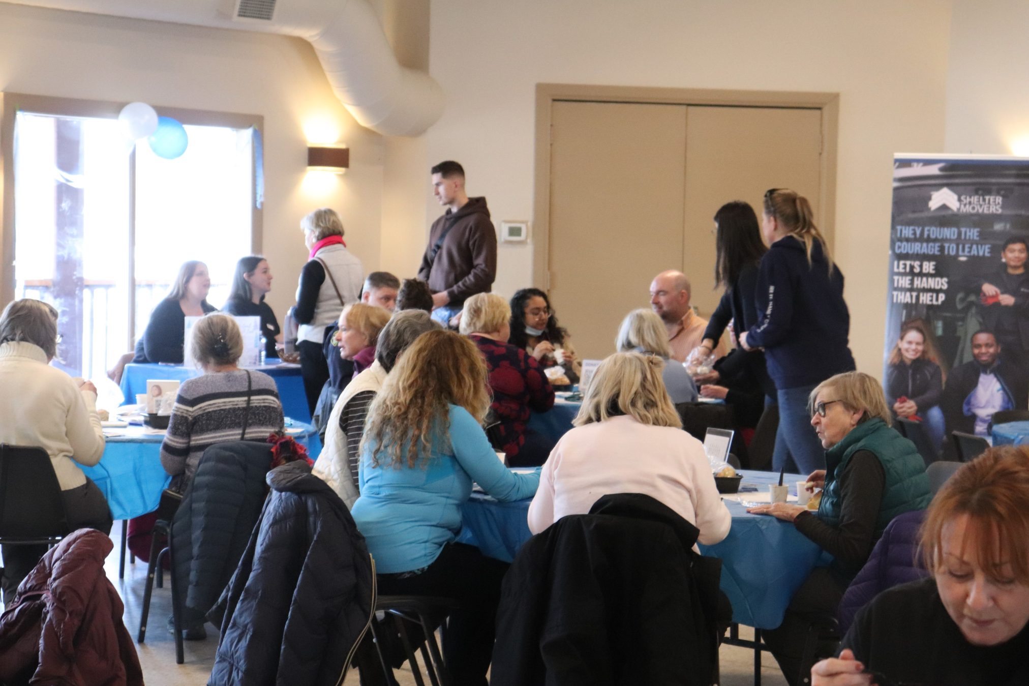 People mingling at SoupShare